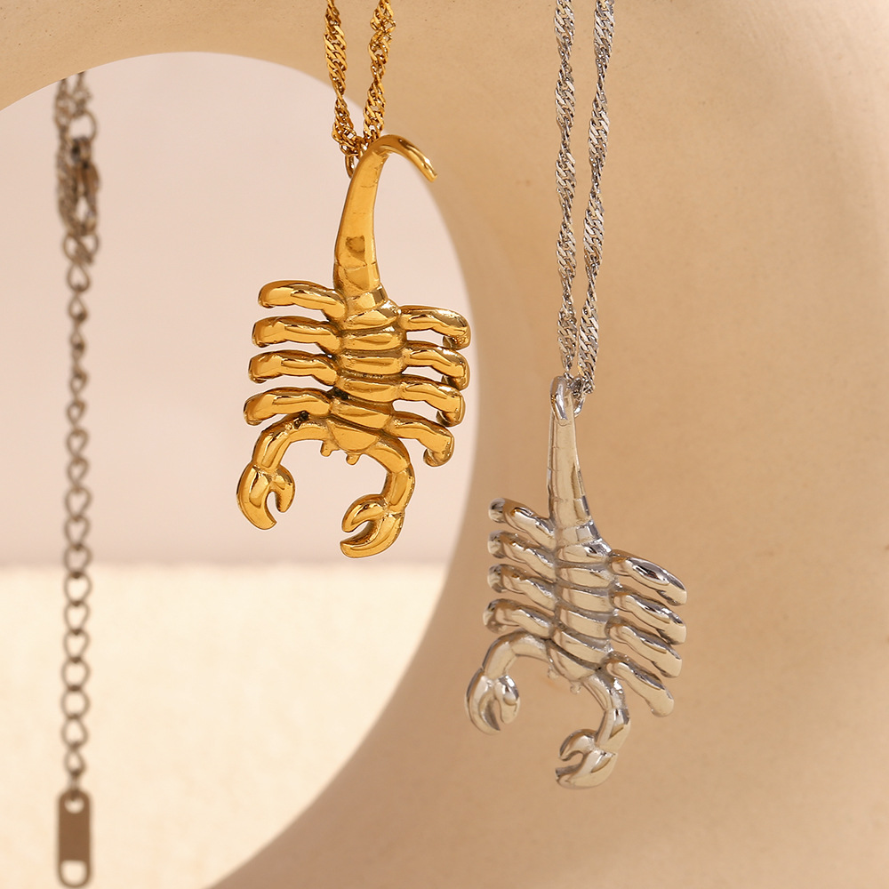 Scorpion Pendant Stainless Steel Necklace