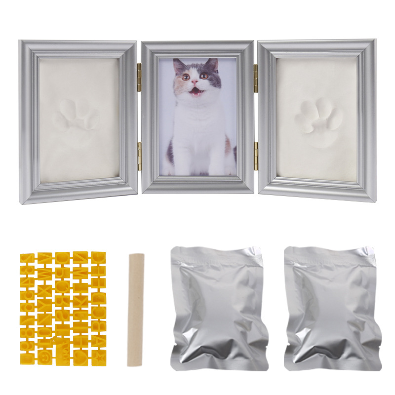 은색 프레임 흰색 점토 + 나무 막대기 + 문자판