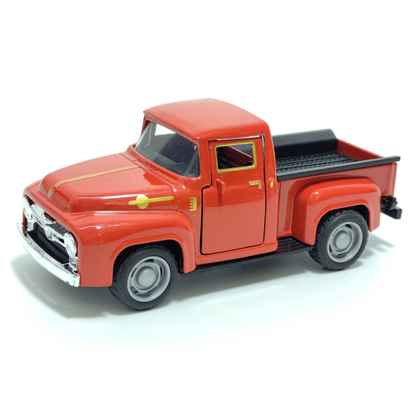 Retro Classic Car Xiaohong Same Style Truck Toy Alloy Pickup Tatsuya Miyake Truck Model Pull Back Kidsren 32