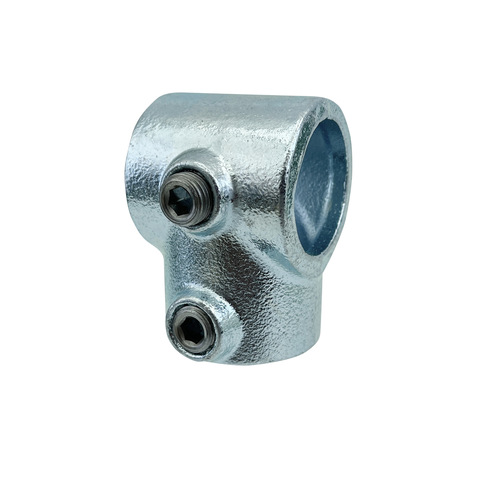 42mm steel pipe connector assembly type fence component frame connection piece stair railing pipe fitting galvanized pipe fixing piece