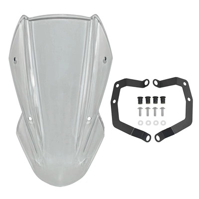 Suitable for Kawasaki Motorcycle front windshield - smoky-gray