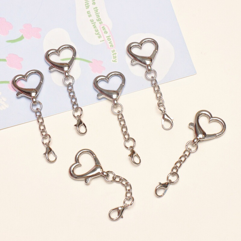 In-Stock Heart-Shaped Spring Clasp Jewelry Accessories DIY Pendant Peach Heart Spring Clasp Metal Heart-Shaped Keychain In-Stock Heart-Shaped Spring Clasp Jewelry Accessories DIY Pendant Peach Heart Spring Clasp Metal Heart-Shaped Keychain
