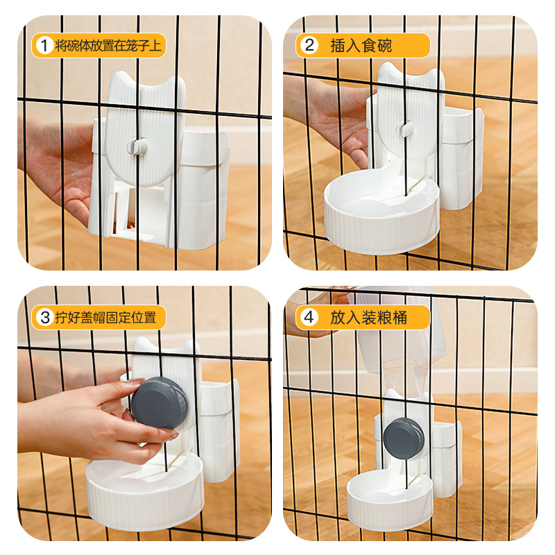 Dispensador de agua colgante gato automático colgante jaula tipo dispensador de agua colgante jaula dispensador de agua automático alimentador para mascotas