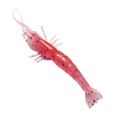 Lure Soft Bait with Hook Hole, Soft Body Shrimp, Freshwater and Sea Fishing for Largemouth Bass, Spotted Bass, and Artificial Baits, Wholesale