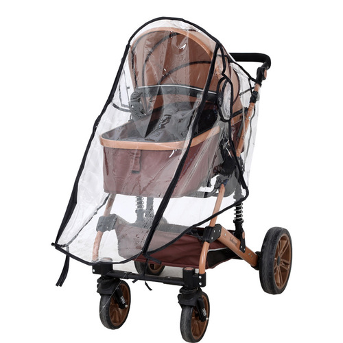 Universal Rain Cover for Baby Stroller, Rainproof Canopy for Infant Stroller, Newborn Push Cart Rain Jacket