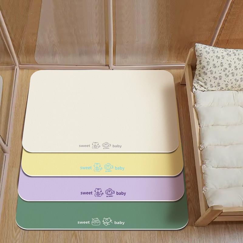 Casual Pure Color Pet Placemat for Cats and Dogs, Easy to Care For, Special Feeding Mat, Diatom Mud Water-Absorbent Non-Slip Floor Mat