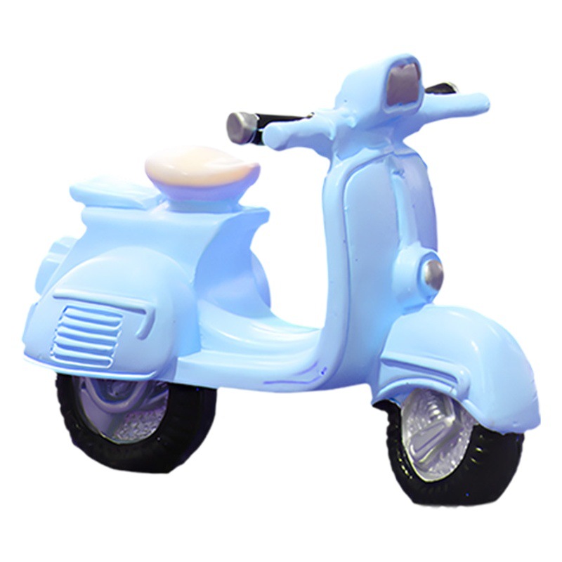 Adorables Motocicletas de Dibujos Animados, Adornos de Resina para Micropaisajes, Modelos de Transporte para Pasteles, Motocicletas Vintage