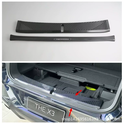 Trim, Window Stickers Şüşə kənarı xromları/moldingləri - hydrocarbon-internal-and-external-rear-guards-abs2k