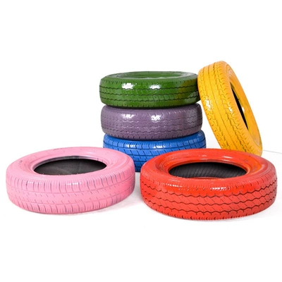 training equipment, camouflage tires, Non-industrial tires - color-remarks-diameter-approximately-61-62cm-one-piece