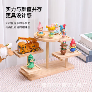 Wooden storage system, stand, flowerpot, minifigure for living room, (Physicals)