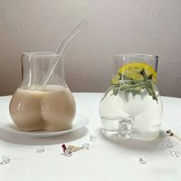高硼硅搞怪可爱屁屁杯创意手工丰臀杯性感牛奶玻璃杯
