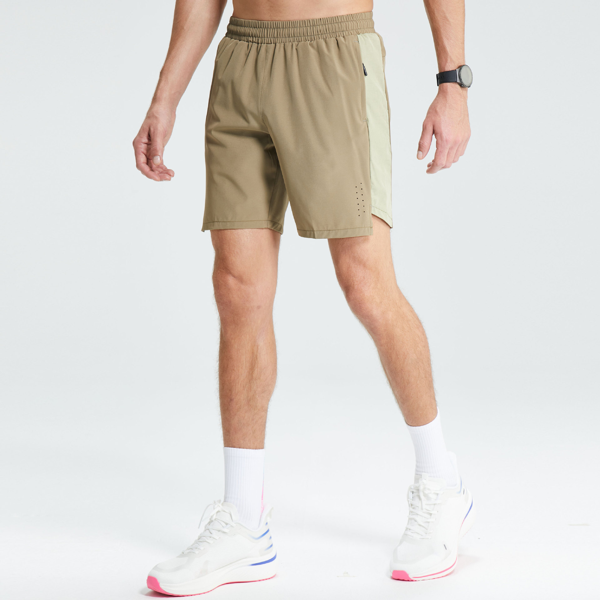 Pantalones cortos deportivos delgados de verano, pantalones de entrenamiento transpirables de malla de secado rápido para hombres, pantalones cortos de baloncesto americano para correr