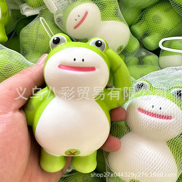 [敬礼青蛙约10cm【网袋装】]