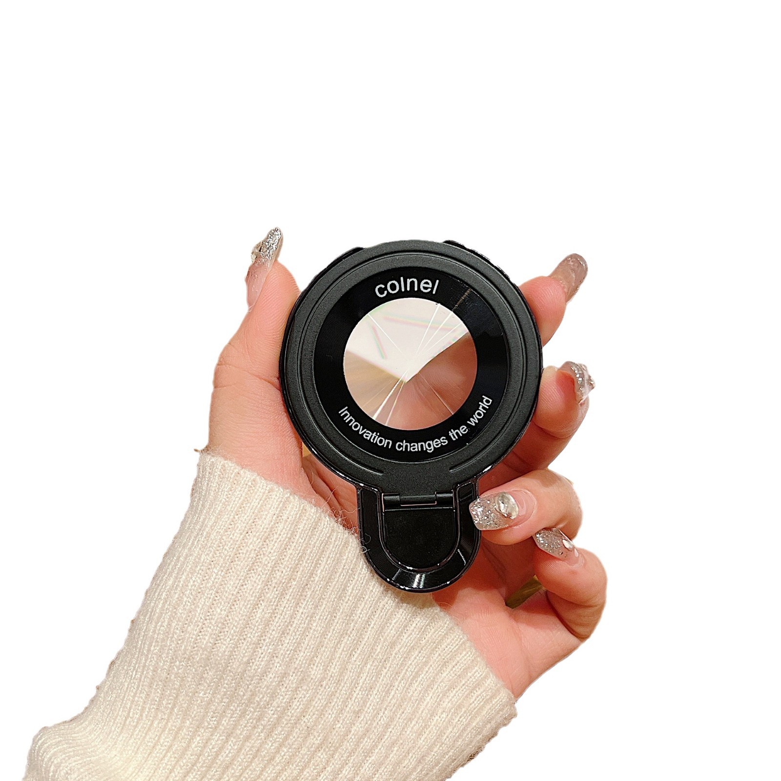 U-Shield Hebilla Lupa Magsafe Desktop invisible Teléfono perezoso Soporte de metal Estuche para teléfono móvil Universal