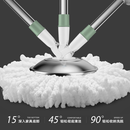 Household rotating mop bucket hand-washable lazy absorbent replacement mop dry and wet tiles wooden floor mop clean mop