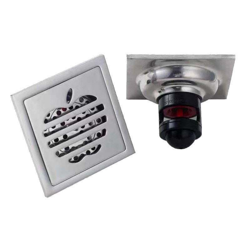 Desagüe de piso cuadrado de acero inoxidable ingeniería doméstica desodorante piso desagüe baño lavadora de doble propósito a prueba de insectos al por mayor