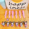 Cartoon sophisticated keychain, key bag for beloved with zipper, Birthday gift, wholesale