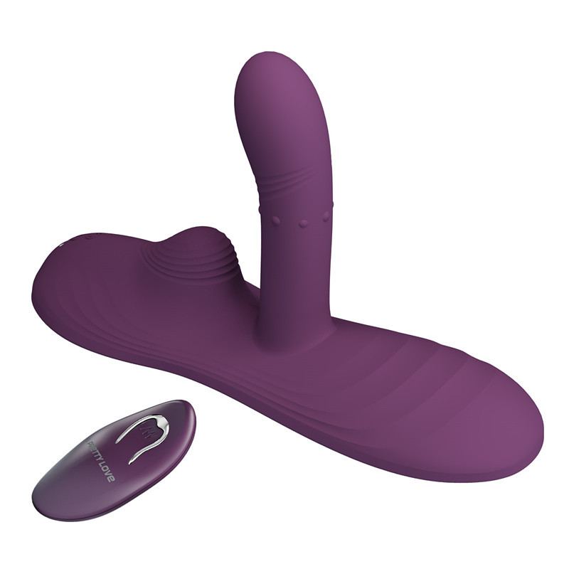 Luka Purple Vibrator Side View