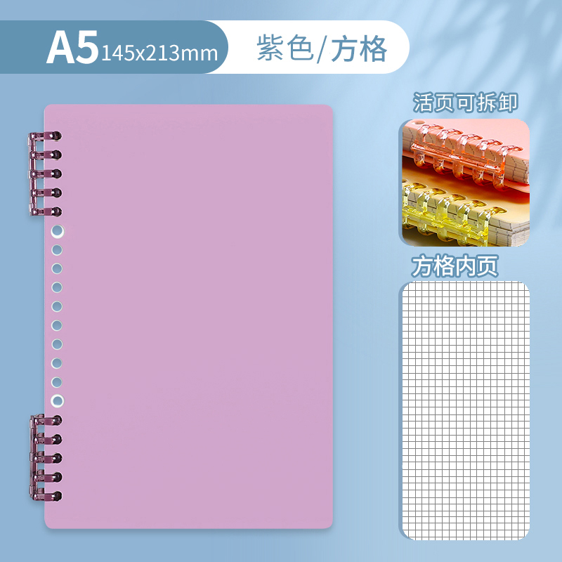 A5 • purple • grid • 1 book