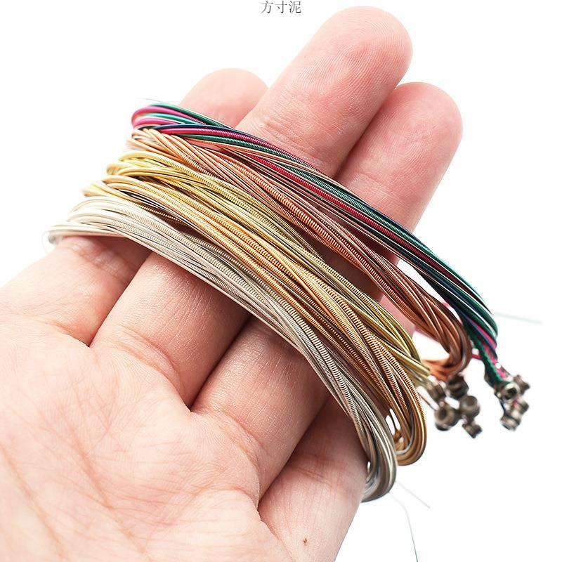 Guitar strings, guitar strings, one set of six guitar, one string, two string, two strings, three -stringed string guitar strings, a whole set