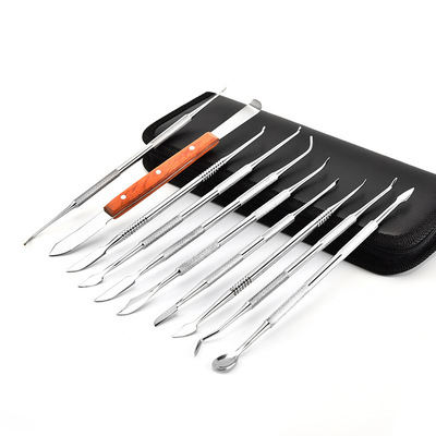 Stainless steel Carving knife tool Skilled worker tool Stomatology Department Wax carving Burin Clay knife Stomatology Department Wax knife suit
