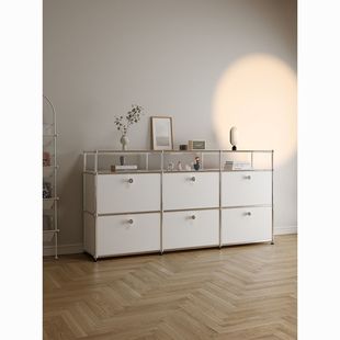 usm餐边柜中古模块组合电视柜ins不锈钢储物收纳边柜简约斗柜书柜-阿里巴巴