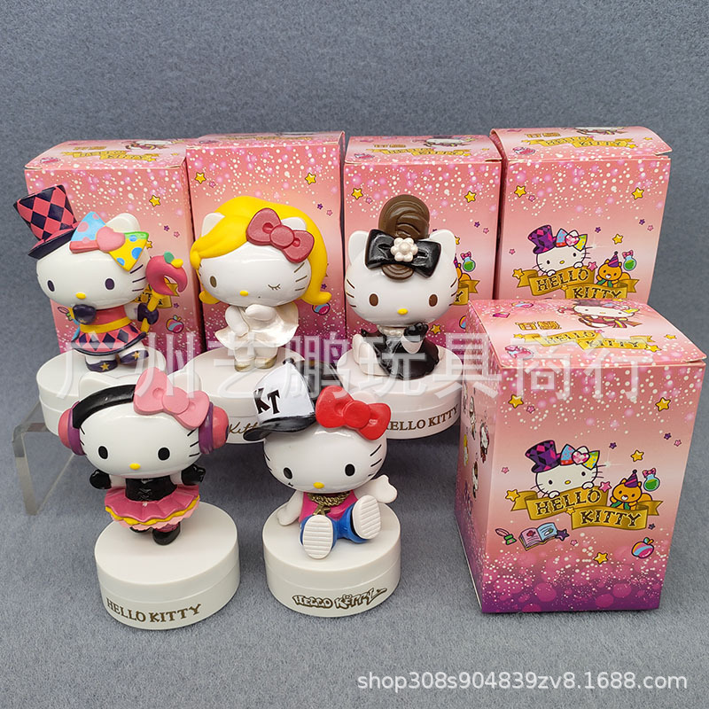 40th Anniversary Celebration Kt Cat Evening Dress Hepburn Monroe DJ Hip Hop Ornaments Doll Box Egg Catch Baby Machine