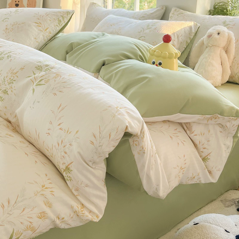 Duvet Cover Set (Fresh) Double-Layer Bedspread, 3–4 Piece Options, Multiple Patterns & Sizes