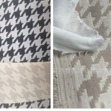竹节棉麻亚麻色织提花千鸟格布料皱布针织经编布苎麻麻料布匹厂家