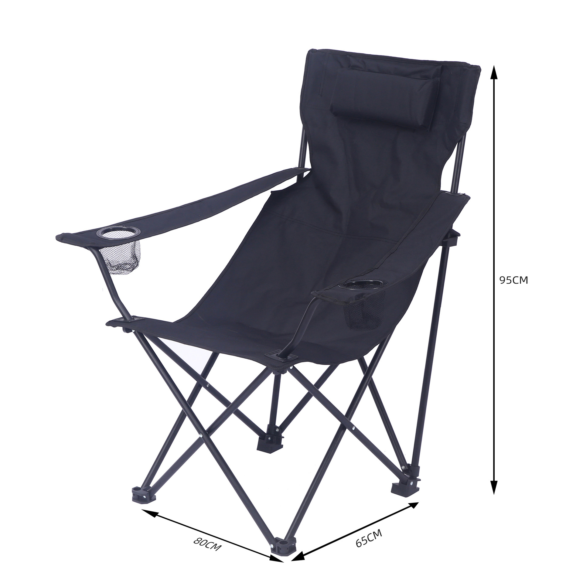 Silla portátil de pesca sillón plegable al aire libre silla de playa silla de camping silla de director sillón de almuerzo de ocio con respaldo