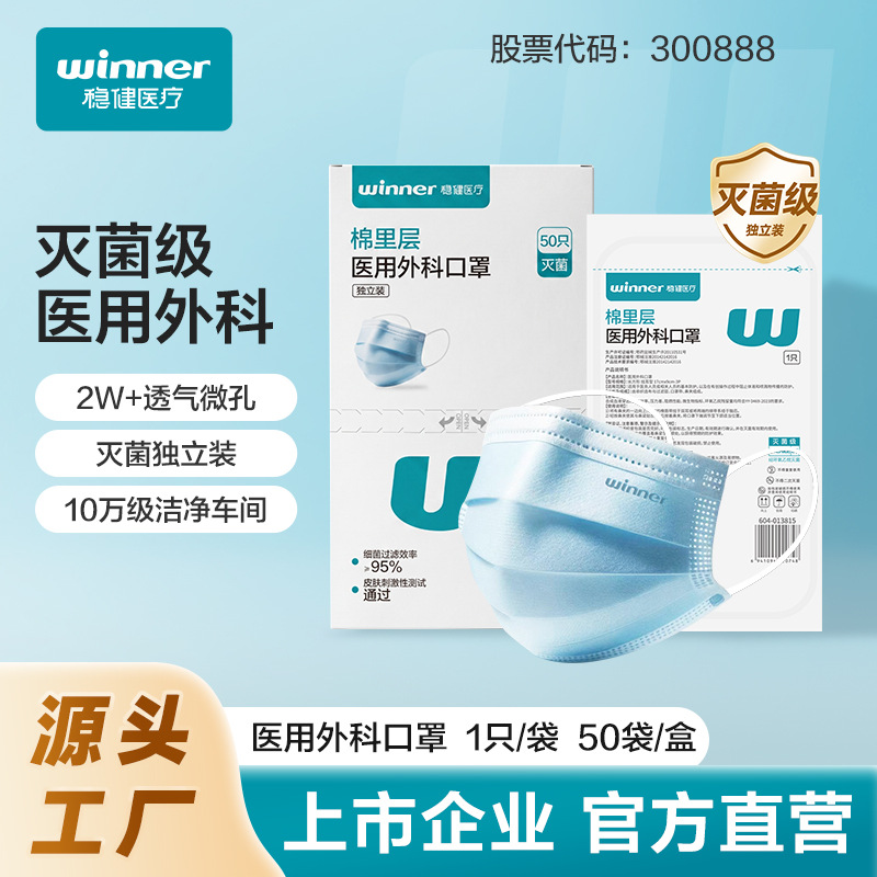 Winner stable medical and medical surgical mask three -layer…