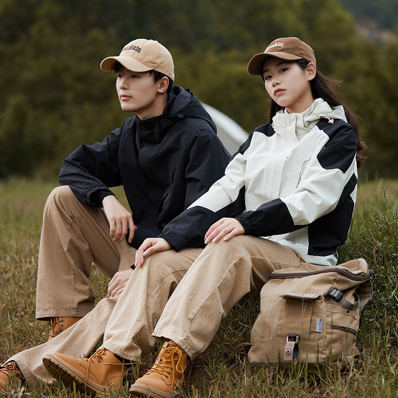 Coat Men's Autumn Detachable Cap Waterproof Men's Jacket Fashionable Mountain Boutique Men's High-end All-match Top Coat Men's Autumn Detachable Cap Waterproof Men's Jacket Fashionable Mountain Boutique Men's High-end All-match Top
