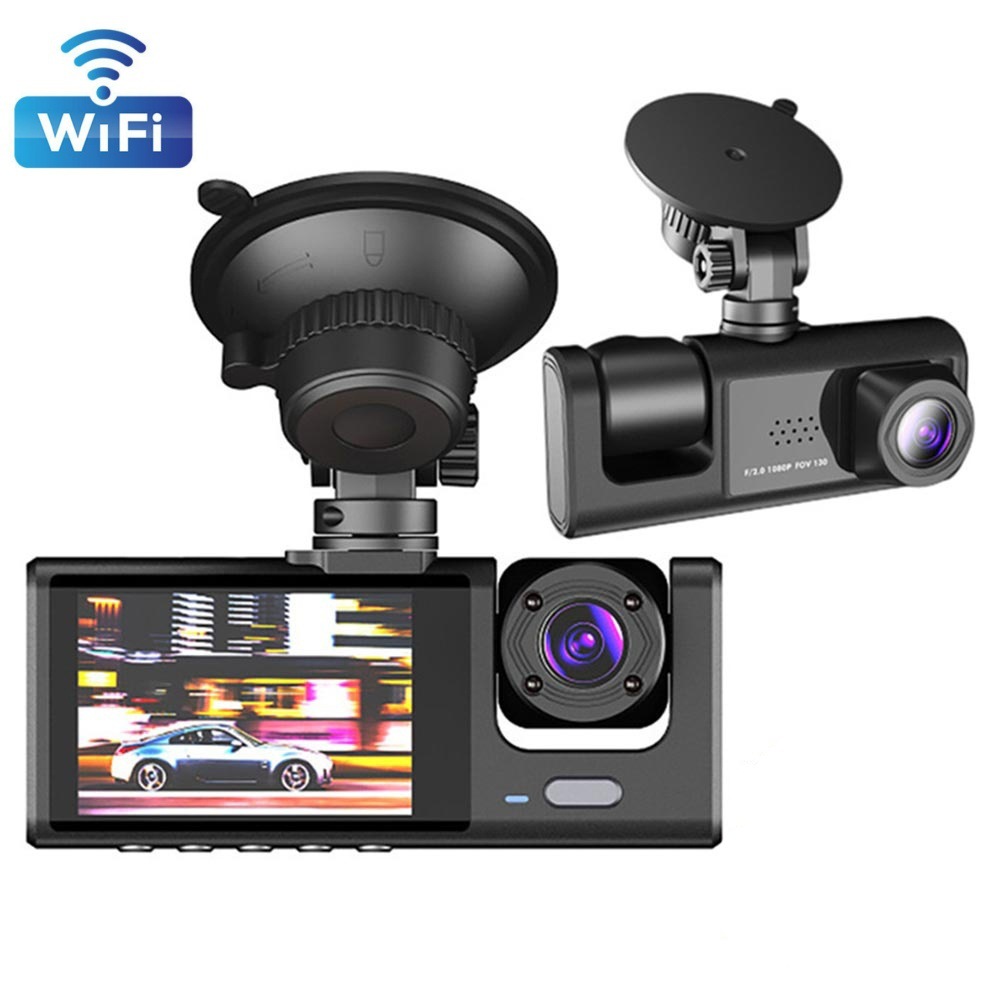 C309 dual recording 1080p (front lens + inner lens) + wifi