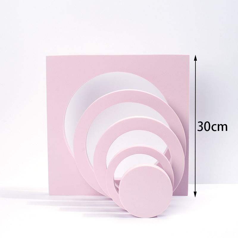 Cube fotografía apoyos trapezoidal geometría hueca fotografía decoración fotografía Fondo ins simple fotografía Decoración