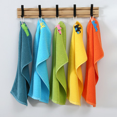 Cotton Towel Baby Child Adult Small Towel Facial Wipes Soft Absorbent Facial Towel Kindergarten Cartoon Children's Towel 