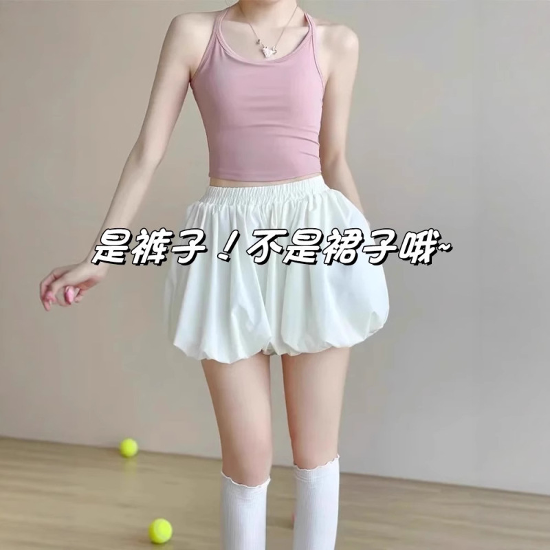 Bud Shorts Women's Spring and Summer 2025 New Arrival High Waist Outer Wear Pants Skirt Bloomers for Small Wear Pants Culottes