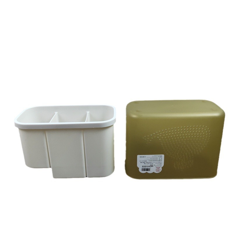 Organizador para palillos y cucharas de plástico multicompartmento para cocina, venta al por mayor para tiendas de 2 euros.