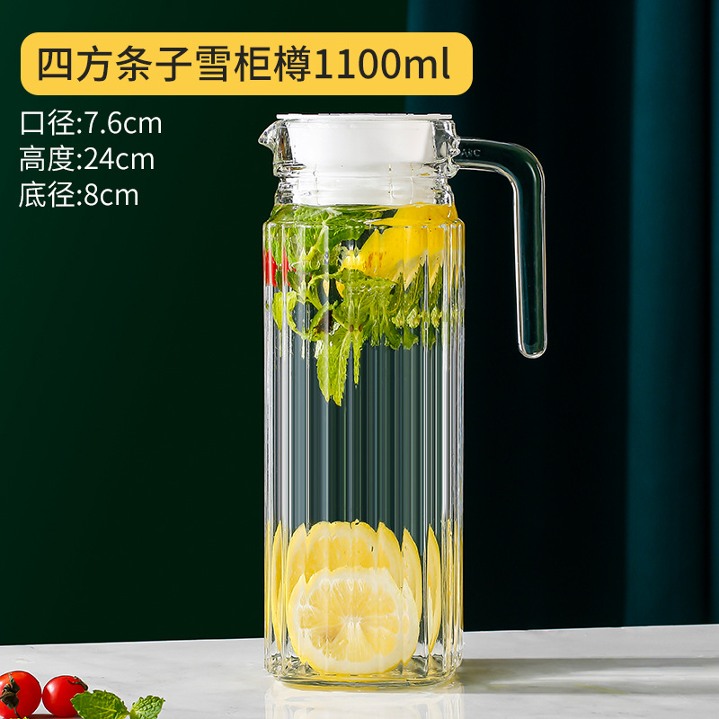 Lemeiya vidrio hervidor frío verano hogar resistente a altas temperaturas tetera hervidor frío taza de agua engrosada pico de pato olla empate olla