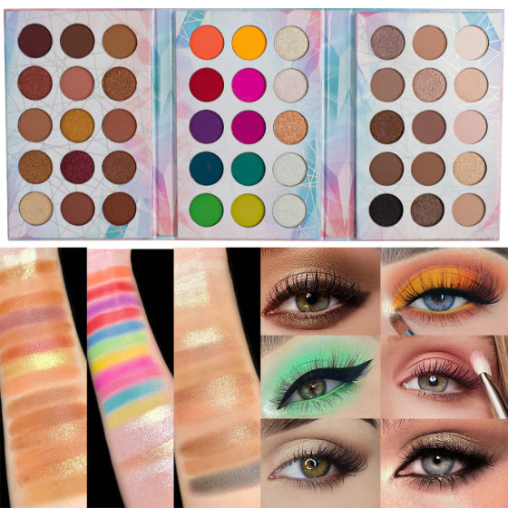 Cross-border explosions Macaron eye shadow plate 45 color eye shadow matte pearl multicolor Christmas Halloween makeup wholesale