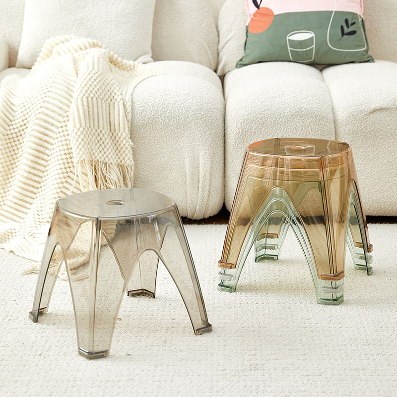 Thickened small stool plastic chair changing shoe stool Furnishing…