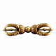 Brass Vintage small size King Kong Demon-lowering Pestle Handheld Piece Tibetan Religious Instrument King Kong Pestle Crafts Cross-border Hot Sale