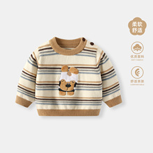 婴儿毛衣秋冬装2025新款男宝宝衣服针织衫上衣男童冬装套头衫外套