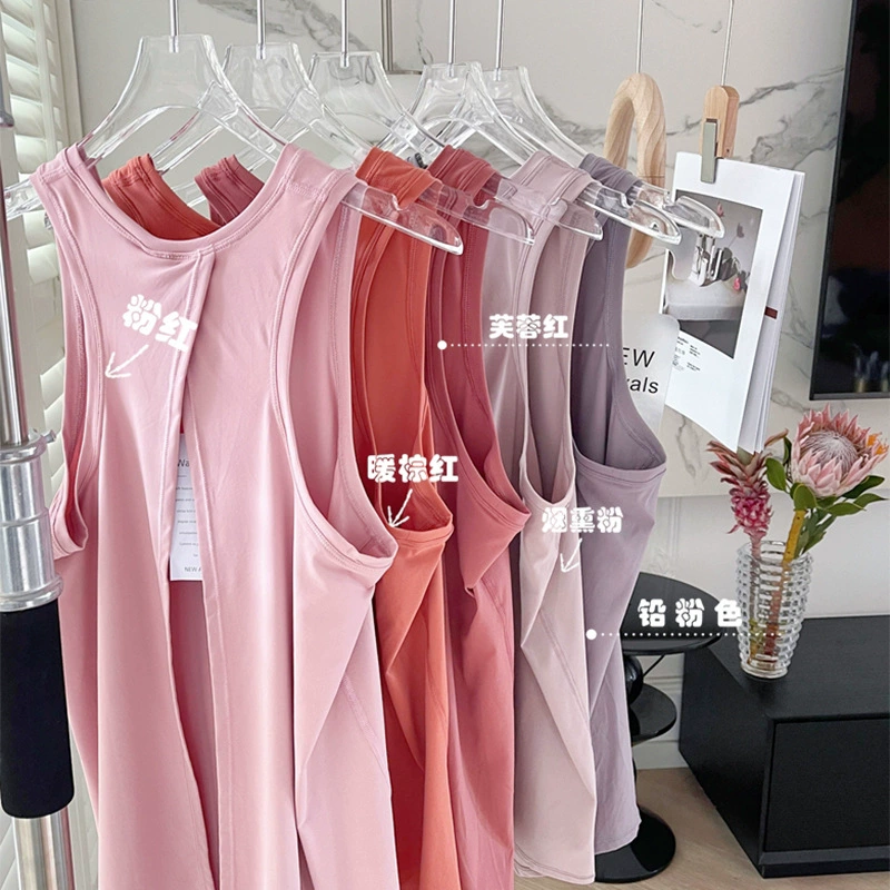 Необходимые вещи: разноцветные жилеты ~ одежда для йоги для женщин, свободные спортивные блузки без рукавов с разрезами, топы для бега и фитнеса.