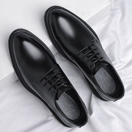New Leather Business Formal Dress Shoes for Men - Spring and Autumn Breathable, English Style, Korean Version, Pointed Toe, Wedding Shoes