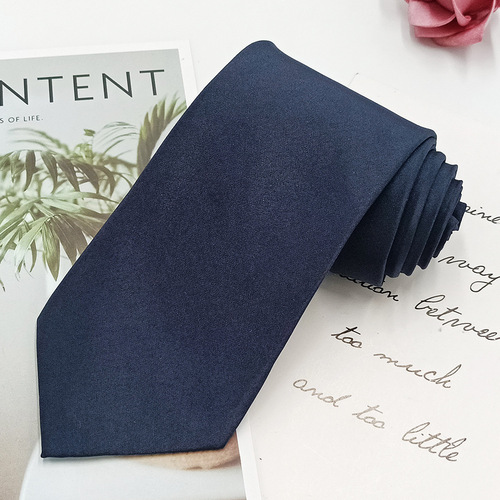 Professional workwear solid color tie for men and women 8cm formal business red black tie hand type/zipper type