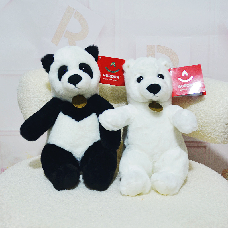 Aurora Linda muñeca suave Panda tortuga cerdo elefante oso de peluche de juguete para dormir calmante muñeca al por mayor