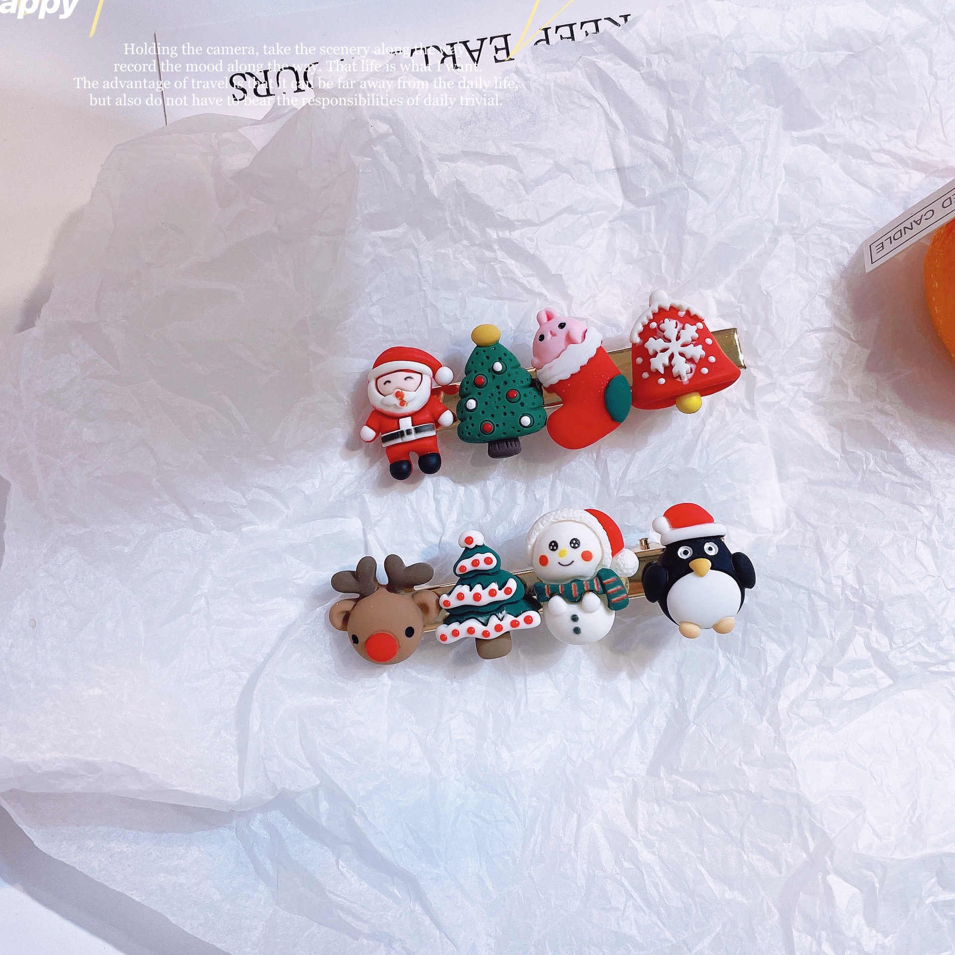 Cartoon Style Style Cartoon Style Santa Claus Synthetic Resin Hair Clip