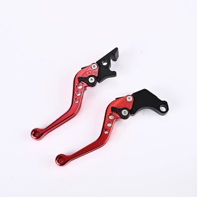 Cross-Border Aluminum Alloy Motorcycle Modified Brake Lever, Front Disc and Rear Drum Brake, Six-Speed Handle, Disc Brake, Qiaoge Accessories Customization (Motosiklet ləvazimatları və aksesuarları) - red