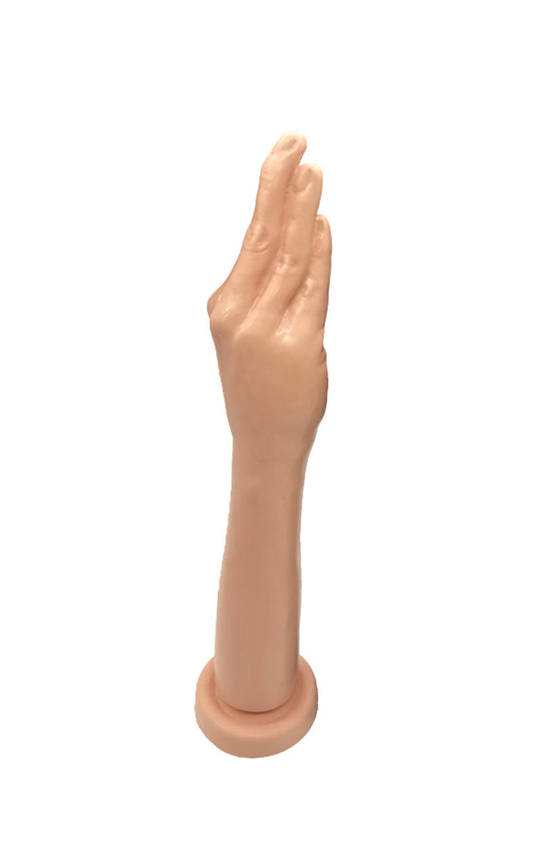 Hand-Shaped Ultra-Thick Anal Plug, High-Simulation PVC Expander Toy, Black — detail image 3