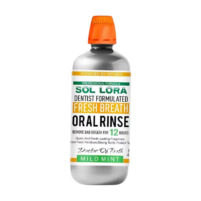 Transfronterizo comercio exterior Inglés versión 478ml enjuague bucal suave refrescante y duradero para aliento una enfermería capilar